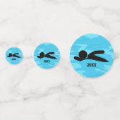 スイミングデザインテーブル紙吹雪 コンフェッティ (裏面)