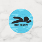 スイミングデザインテーブル紙吹雪 コンフェッティ (スモール正面)