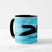 スイミングデザインマグ マグカップ (正面左)