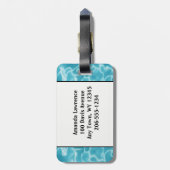 スイミングデザインラゲッジタグ ラゲッジタグ (裏面縦)