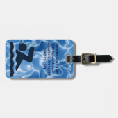 スイミングデザインラゲッジタグ ラゲッジタグ (正面横)