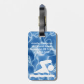 スイミングデザインラゲッジタグ ラゲッジタグ (裏面縦)