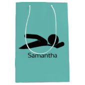 スイミングデザイン抱き枕 ミディアムペーパーバッグ (正面)