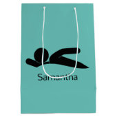 スイミングデザイン抱き枕 ミディアムペーパーバッグ (裏面)