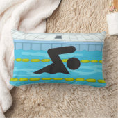 スイミングデザイン装飾用クッション ランバークッション (ブランケット)