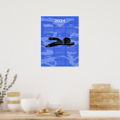 スイミングデザイン2024カレンダーポスター ポスター (キッチン)
