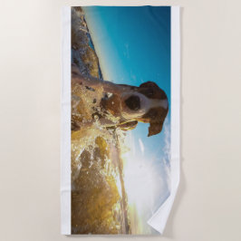 スイミングドッグ ビーチタオル