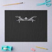 スイミングハートビートスイムチーム泳ぐ人女子 薄葉紙 (クラフト)