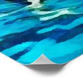 スイミングバースデーパーティーの装飾 ポスター (角)