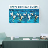 スイミングバースデーパーティーの装飾 横断幕 (トレードショー)