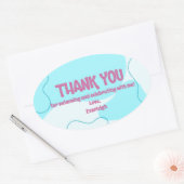 スイミングパーティー特典ラベル 楕円形シール (封筒)