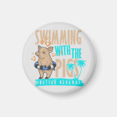 スイミングピグナッソーバハママグネットバケーションクルーズ マグネット (正面)