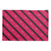 スイミングピンクの人魚のパターン 枕カバー (裏面)