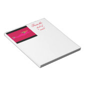 スイミングピンクの人魚 ノートパッド (アングル)