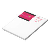 スイミングピンクの人魚 ノートパッド (回転)