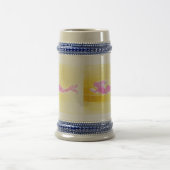 スイミングピンクの人魚 ビールジョッキ (中央)