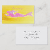 スイミングピンクの人魚 名刺 (正面/裏面)