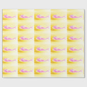 スイミングピンクの水中人魚のパターン ラッピングペーパー (フラット)