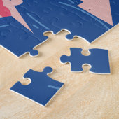 スイミングピープルパターン ジグソーパズル (側面)