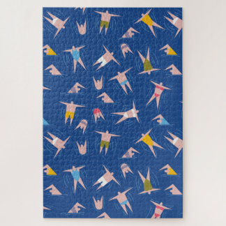 スイミングピープルパターン ジグソーパズル