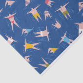 スイミングピープルパターン 薄葉紙 (詳細)