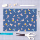 スイミングピープルパターン 薄葉紙 (クラフト)