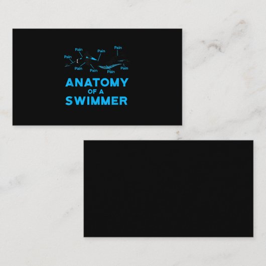 スイミングファンギフト泳ぐ人の解剖学 エンクロージャーカード (正面/裏面)
