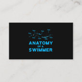 スイミングファンギフト泳ぐ人の解剖学 エンクロージャーカード (正面)