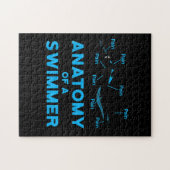 スイミングファンギフト泳ぐ人の解剖学 ジグソーパズル (横)