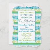 スイミングフィシーズベビーシップと参照 招待状 (正面)