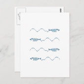 スイミングフィッシュ絵文字 ポストカード (正面/裏面)