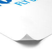 スイミングフライバックブレストフリータイポグラフィ文字 ポスター (角)