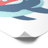 スイミングブルークジラ ポスター (角)