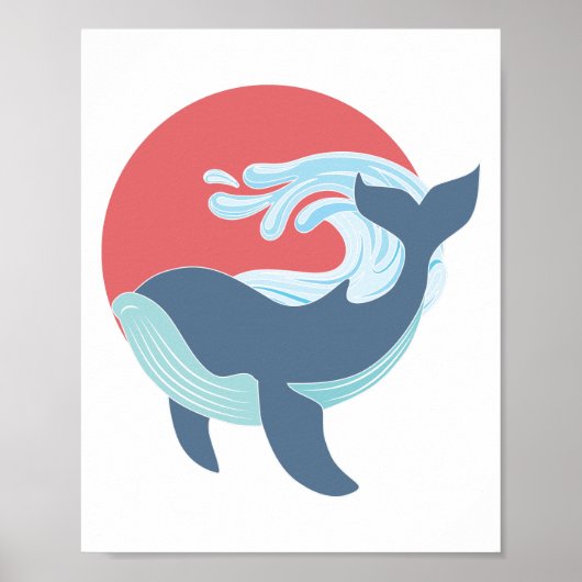 スイミングブルークジラ ポスター (正面)