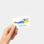 スイミングブルーマーメイドサンダー_コーブ バッジ (手持ち)