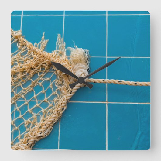 スイミングプエレガントール スクエア壁時計 (正面)