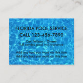 スイミングプクールールサービス 名刺 (正面)