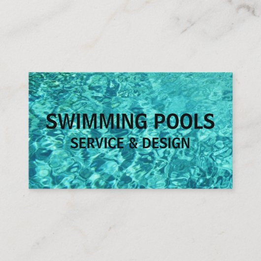 スイミングプパーソナライズされたールサービス 名刺 (正面)