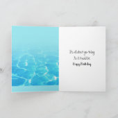 スイミングプールで誕生日する カード (内部)