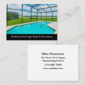 スイミングプールと再上映 名刺 (正面/裏面)