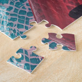 スイミングプールにスイカ浮き ジグソーパズル (側面)