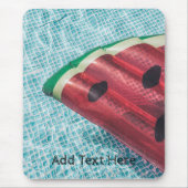 スイミングプールにスイカ浮き マウスパッド (正面)