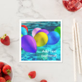 スイミングプールのバルーン紙ナプキンス スタンダードカクテルナプキン (インサイチュ)