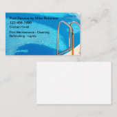 スイミングプールのメンテナンス用名刺 名刺 (正面/裏面)
