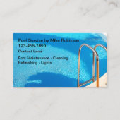 スイミングプールのメンテナンス用名刺 名刺 (正面)