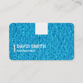 スイミングプールのメンテナンス 名刺