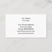 スイミングプールの名刺テンプレートデザイン 名刺 (裏面)