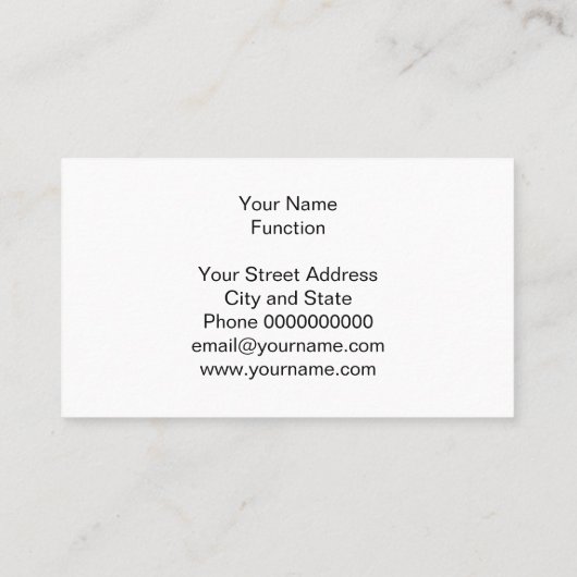 スイミングプールの名刺テンプレートデザイン 名刺 (裏面)