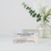 スイミングプールの名刺 名刺 (スタンド正面)