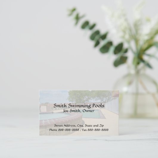 スイミングプールの名刺 名刺 (スタンド正面)